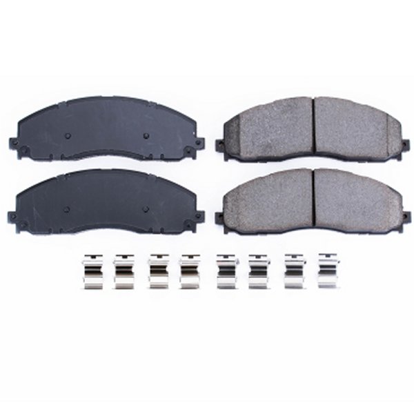 【USA在庫あり】 Power Stop 12年-19年 フォード F-250 Super Duty フロント Z17 Evolution Ceramic ブレーキパッド w/Hardware psb17-1680 JP店