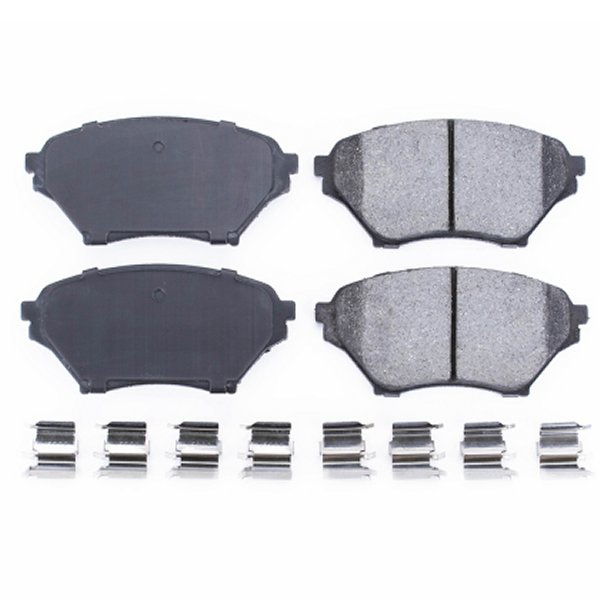 【USA在庫あり】 Power Stop 01年-05年 マツダ Miata フロント Z17 Evolution Ceramic ブレーキパッド w/Hardware psb17-890 JP店