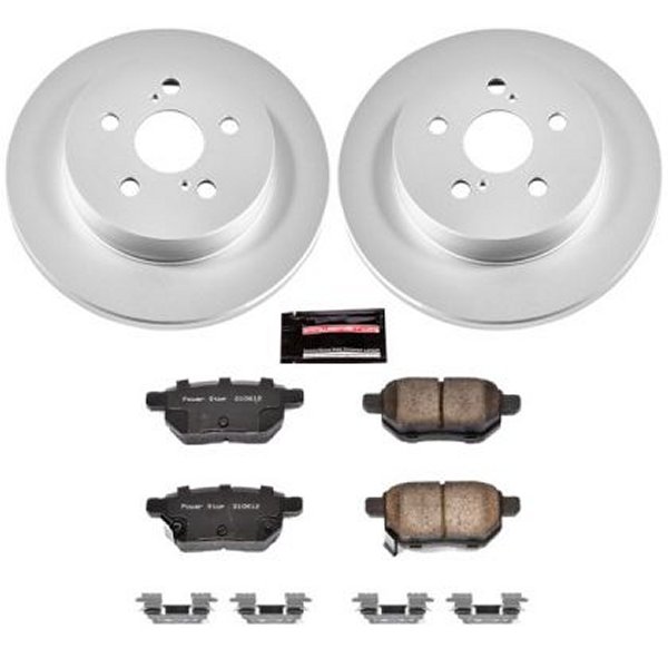 【USA在庫あり】 Power Stop 09年-10年 Pontiac Vibe リヤ Z17 Evolution Geomet Coated ブレーキ キット psbCRK4736 JP店
