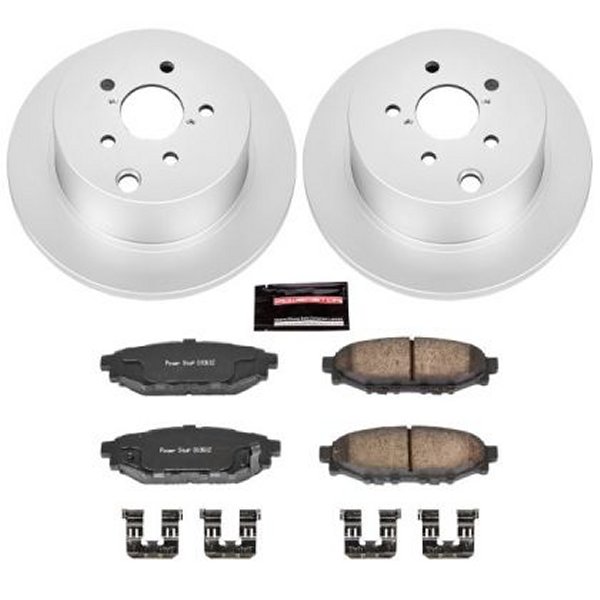 【USA在庫あり】 Power Stop 16年-18年 スバル Crosstrek リヤ Z17 Evolution Geomet Coated ブレーキ キット psbCRK6107 JP店