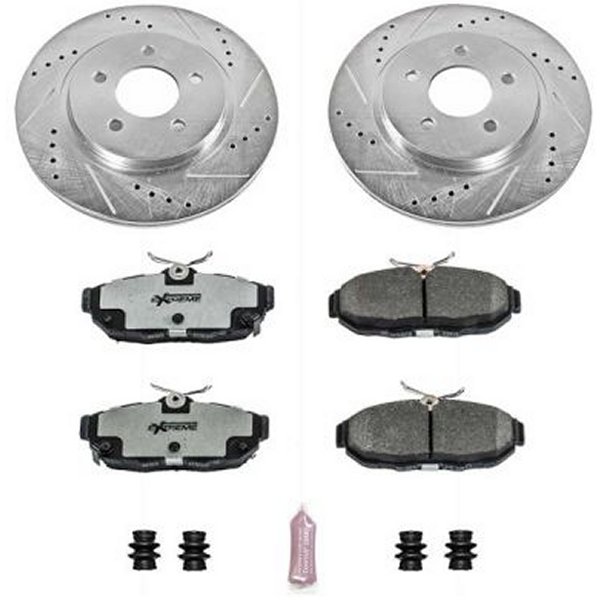 【USA在庫あり】 Power Stop 11年-14年 フォード Mustang リヤ Z26 Street Warrior ブレーキ キット psbK4749-26 JP店