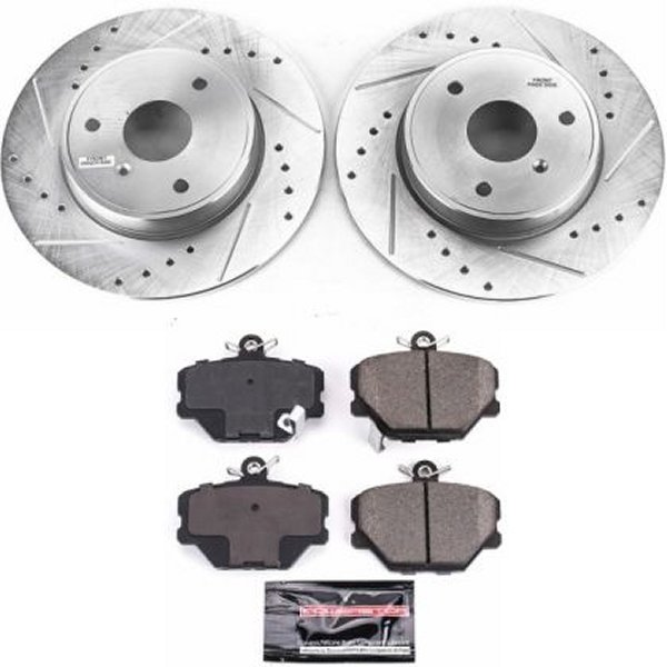 【USA在庫あり】 Power Stop 08年-16年 Smart Fortwo フロント Z23 Evolution Sport ブレーキ キット psbK5695 JP店