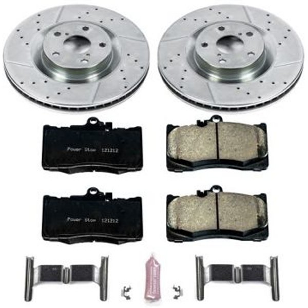 【USA在庫あり】 Power Stop 13年-19年 Lexus GS350 フロント Z23 Evolution Sport ブレーキ キット psbK6355 JP店