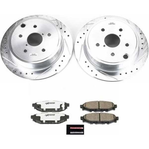 【USA在庫あり】 Power Stop 15年-19年 スバル WRX リヤ Z26 Street Warrior ブレーキ キット psbK6977-26 JP店