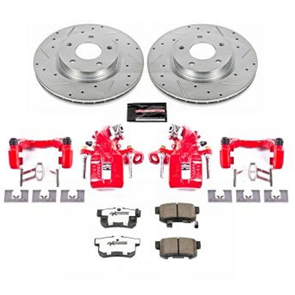 【USA在庫あり】 Power Stop 16年-18年 Acura ILX リヤ Z26 Street Warrior ブレーキ キット w/Calipers psbKC3128A-26 JP店