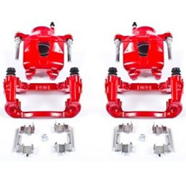 【USA在庫あり】 Power Stop 05年-10年 Scion tC フロント レッド Calipers w/ブラケットs - 2個 psbS2580A JP店
