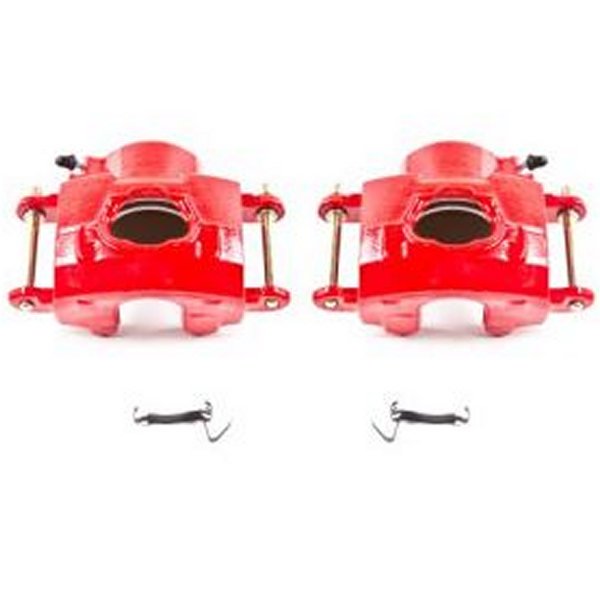 【USA在庫あり】 Power Stop 94年-96年 シボレー Impala フロント レッド Calipers w/o ブラケットs - 2個 psbS4020 JP店