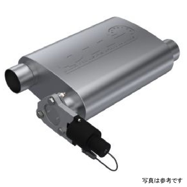 【USA在庫あり】 QTP 2.5in Weld-On 304SS Reverse Screamer Muffler w/ボルトオン QTEC Electric Cutout qtp13251C JP店