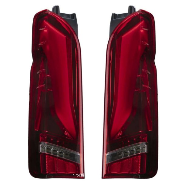 【メーカー在庫あり】 ヴァレンティ VALENTI LEDテール ULTRA Ω(オメガ) 200ハイエース レッドレンズ/クローム TT200HUO-RC-1 JP店