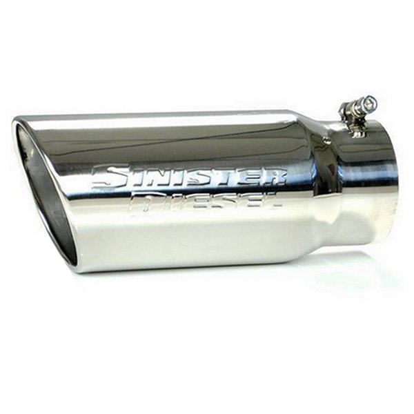 【USA在庫あり】 Sinister Diesel Universal Polished 304 Stainless Steel エキゾースト Tip (4in to 5in) sinSD-4-5-POL JP店