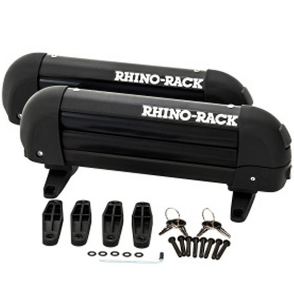 【USA在庫あり】 Rhino-Rack Universal Ski Carrier - Fits 2 2個s of Skis - ブラック rhr572 JP店