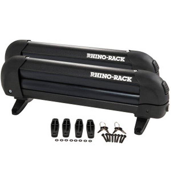 【USA在庫あり】 Rhino-Rack Universal Ski/Snowboard Carrier - Fits 3 2個s of Skis or 2 Snowboards - ブラック rhr573 JP店