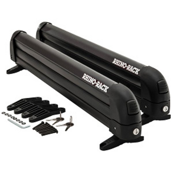 【USA在庫あり】 Rhino-Rack Universal Ski/Snowboard Carrier - Fits 6 2個s of Skis or 4 Snowboards - ブラック rhr576 JP店