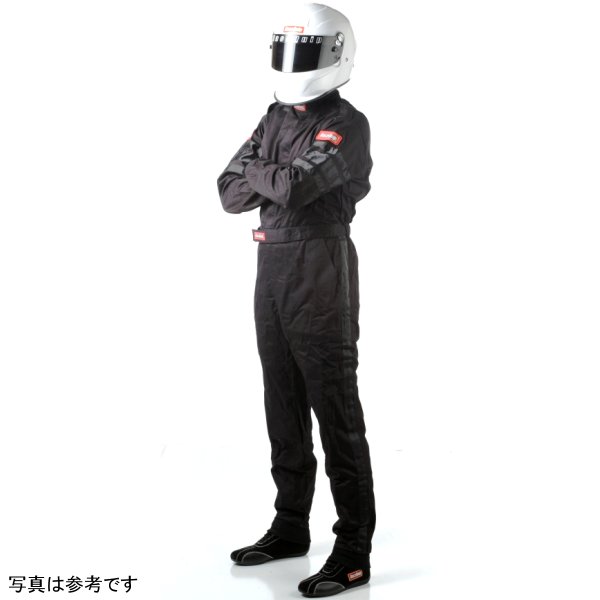 【USA在庫あり】 RaceQuip ブラック SFI-1 1-L Suit - Large rqp110005 JP店