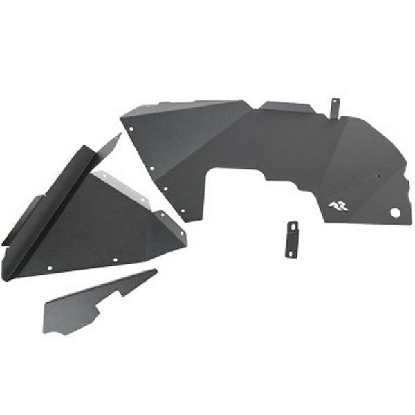 【USA在庫あり】 Rugged Ridge Inner Fender Liners Frnt Aluminum Black 18年-20年 Jeep ラングラー JL rug11615.61 JP店
