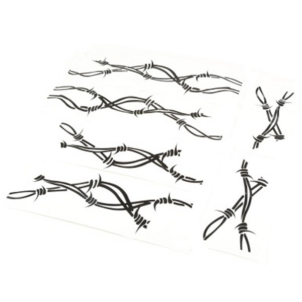 【USA在庫あり】 Rugged Ridge Side Decals Pair Barbed Wire 07年-18年 Jeep ラングラー rug12300.32 JP店