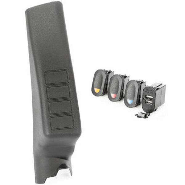 【USA在庫あり】 Rugged Ridge A-Pillar Pod キット 3 Switch USB 11年-18年 JK/JKU rug17235.98 JP店 19,241円