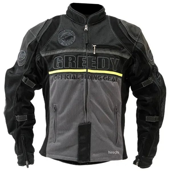 GNS-061 グリーディー GREEDY 春夏モデル スポーツメッシュジャケット 黒/グレー LLサイズ GRGNS061BGX JP店｜株式会社ヒロチー商事 店