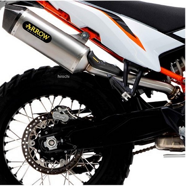 71904PKR アロー Arrow スリップオンマフラー Race Tech チタン カーボンエンド 21年-23年 KTM 890AdventureR 71904PK-890AdvR JP店