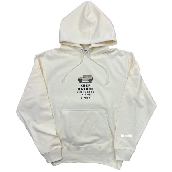 スズキ ジムニー jimny 裏毛ジムニーKEEP NATUREスウェットパーカー アイボリー XLサイズ 2302SZ02-55 JP店