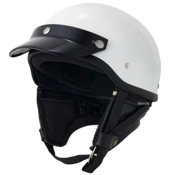 マルシン工業 MCH5 MZ-HALF ハーフヘルメット ホワイト フリーサイズ(57～60cm未満) MZH001 JP店