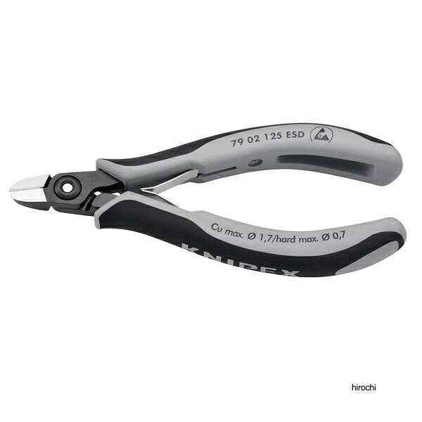 【メーカー在庫あり】 クニペックス KNIPEX ESD エレクトロニクスニッパー 120mm パック入 7902-125ESDSB JP店