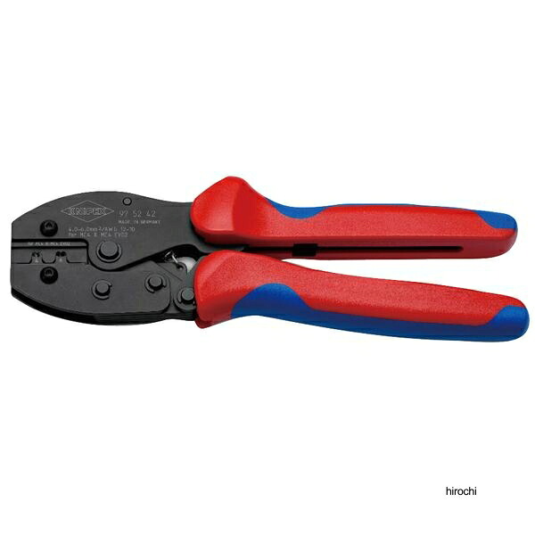 【メーカー在庫あり】 クニペックス KNIPEX PreciForce 圧着プライヤー MC4/MC4EVO用 AWG12/10 コンフォートハンドル 9752-42 JP店
