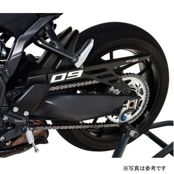 アルマックス ERMAX リアインナーフェンダー Evo アルミアルマイトチェーンガード付き 24年 MT-09 黒 7302Z08-58 JP店|株式会社ヒロチー商事 店