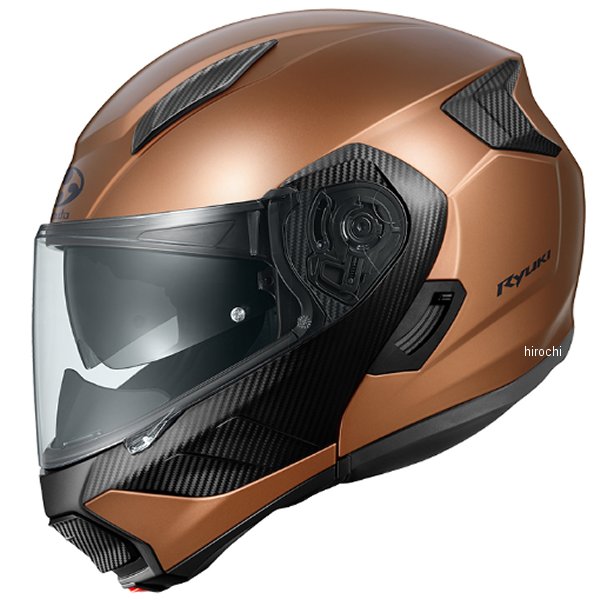 【メーカー在庫あり】 オージーケーカブト OGK KABUTO システムヘルメット RYUKI フラットブロンズ Mサイズ 4966094638535 JP店