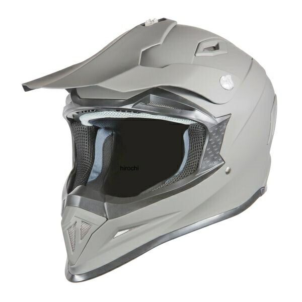 【メーカー在庫あり】 NBS バイクパーツセンター A-762 オフロードヘルメット マットグレー 702103 JP店