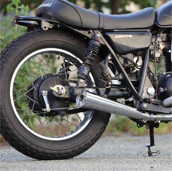 【メーカー在庫あり】 グッズ GOODS スリップオンマフラー RACING MEGAPHONE MUFFLER 02年-06年 250TR クローム G4-00205 JP店