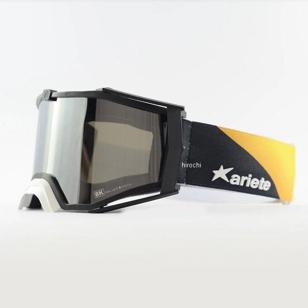 【メーカー在庫あり】 アリート ariete 8K TOP DESERT ゴーグル フレーム：ブラック/レンズ：スモークミラー/ストラップ：イエロー 4550646163967 JP店