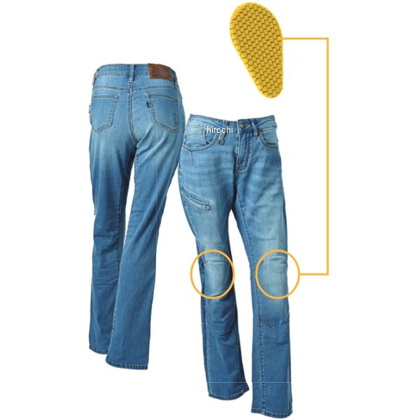 RIDEZ ライズ レディース デニム 9.3OZ LIGHT CORDURA DENIM STRAIGHT TAPERD ライトブルー M SDB2002-L-BL-M JP店