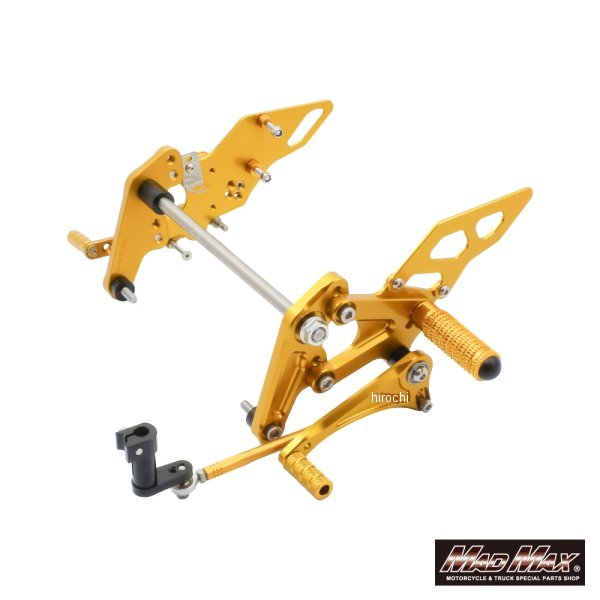 【メーカー在庫あり】 マッドマックス MAD MAX Mr Quick製 ホンダ モンキー125用 アルミ製 6ポディション バックステップ ゴールド MR19-MO12-GD JP店｜株式会社ヒロチー商事 店