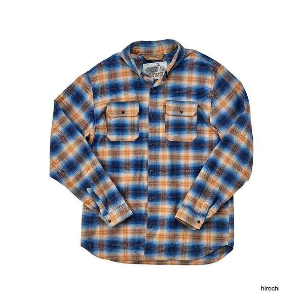 【メーカー在庫あり】 ビルトウェル Biltwell HI TEST フランネルシャツ ブルー L 8128-144-004 JP店
