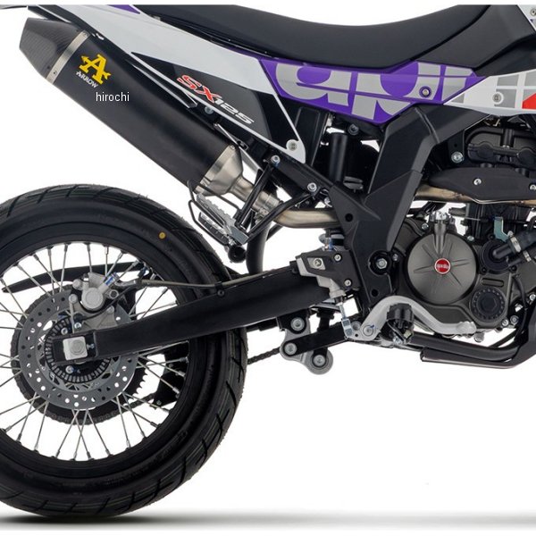 アロー ARROW フルエキゾーストマフラー Thunder 25年 アプリリア RX125 アルミダーク/カーボンエンド 52013AKN-52007PD-RX125 JP店