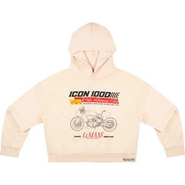 アイコン ICON 秋冬モデル フーディー ALWAYS SOMETHING アイボリー レディース Lサイズ 3051-1264 JP店