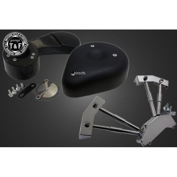 ガレージT&F ティアドロップ (ブラック) &プッシュロッドカバーSET スティード400 7081224 JP店