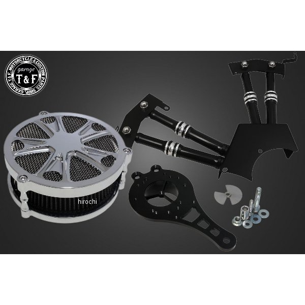 ガレージT&F ラグジュアリースター (メッキ) &プッシュロッドカバー (コントラスト) SET ドラッグスター250 7082551 JP店