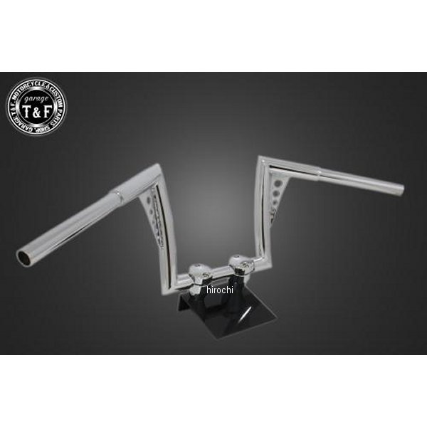 ガレージT&F 極太バットマンハンドル　10インチ 22.2mm メッキ 708262 JP店