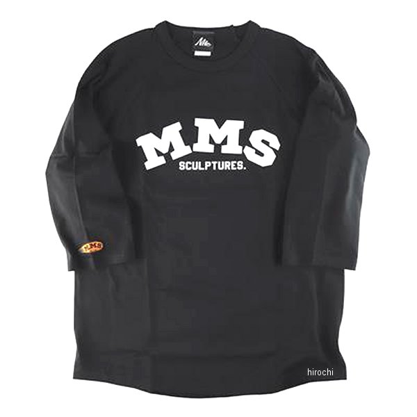GOODS グッズ MMS RAGLAN! スリークォータースリーブ Lサイズ ブラック MMS-RS007 JP店