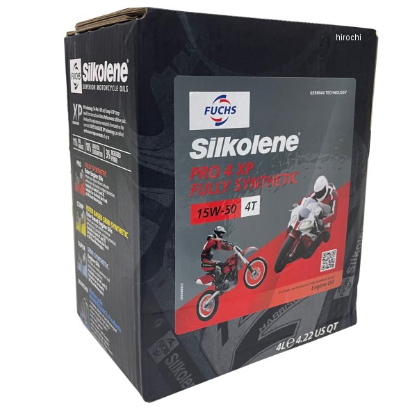 シルコリン SILKOLENE 4st エンジンオイル PRO 4 15W-50 XP 4リットル SIL602709530 JP店