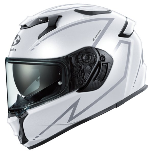 オージーケーカブト OGK KABUTO フルフェイスヘルメット KAMUI 5 SPRIA パールホワイトシルバー XS(54-55cm)サイズ 4966094643409 JP店 28,861円