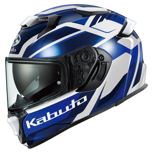 【メーカー在庫あり】 オージーケーカブト OGK KABUTO フルフェイスヘルメット KAMUI 5 GRAVIX ホワイトブルー L(59-60cm)サイズ 4966094643737 JP店