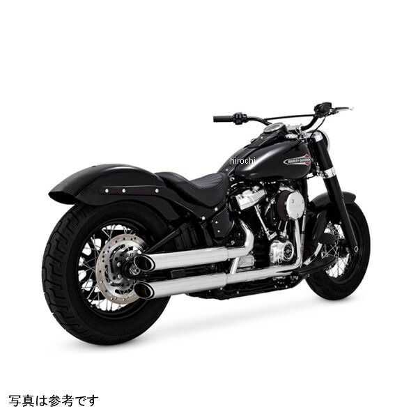 【メーカー在庫あり】 バンス＆ハインズ PCX ツインスラッシュ 3インチ スリップオンマフラー ハーレー ソフテイル クローム 16376 JP店
