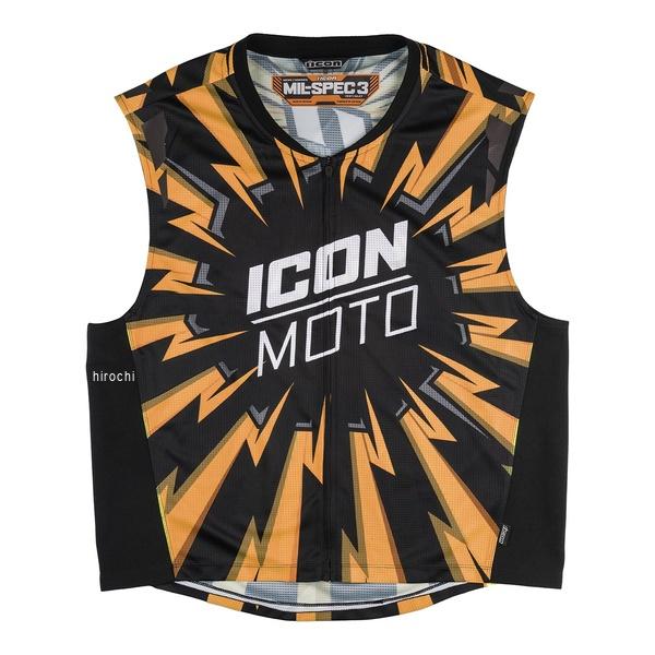アイコン ICON 2026年春夏モデル ミルスペック3ベスト HIVIZ オレンジ L/XL 2830-0829 JP店
