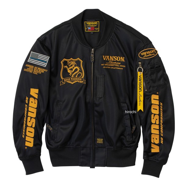 【メーカー在庫あり】 バンソン VANSON 2026年春夏モデル メッシュMA-1ジャケット 3XLサイズ BK/YE VS26101S JP店