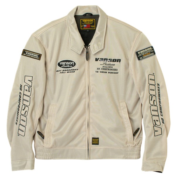【メーカー在庫あり】 バンソン VANSON 2026年春夏モデル メッシュスウィングトップジャケット 2XLサイズ IV/BK VS26103S JP店｜株式会社ヒロチー商事 店