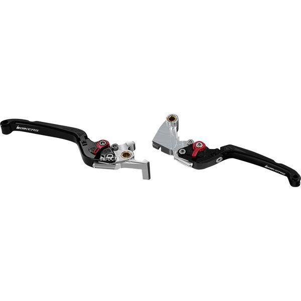 バイカーズ BIKERS レバーセット 可倒式 フラットタイプ ブラック 08年-12年 カワサキ Ninja250R K0532-BLK JP店