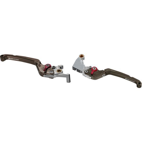 バイカーズ BIKERS レバーセット 可倒式 フラットタイプ チタン 08年-12年 カワサキ Ninja250R K0532-TIN JP店